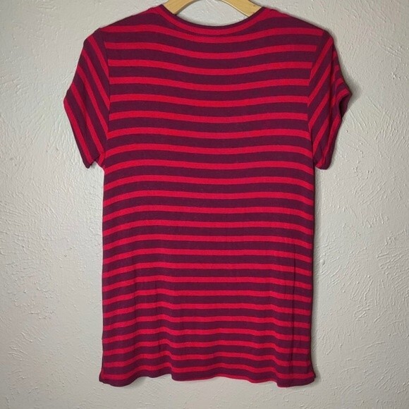 Cabi Sweet Talk Red Striped Peplum Top in Women's Size Small Style# 3631 - Picture 8 of 9